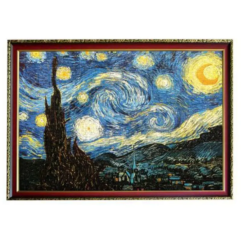 

2000 Pcs/Pack Famous Painting Puzzle Assemble Jigsaw Intellective Educational for Adults Home Wall Decorations DropShipping