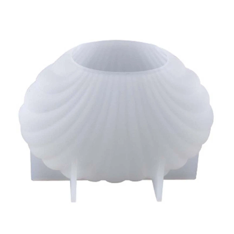 

M2EA Silicone Seashell Candle Making Mold Soap Bath Bomb Making Tool 3D Scallop Shape