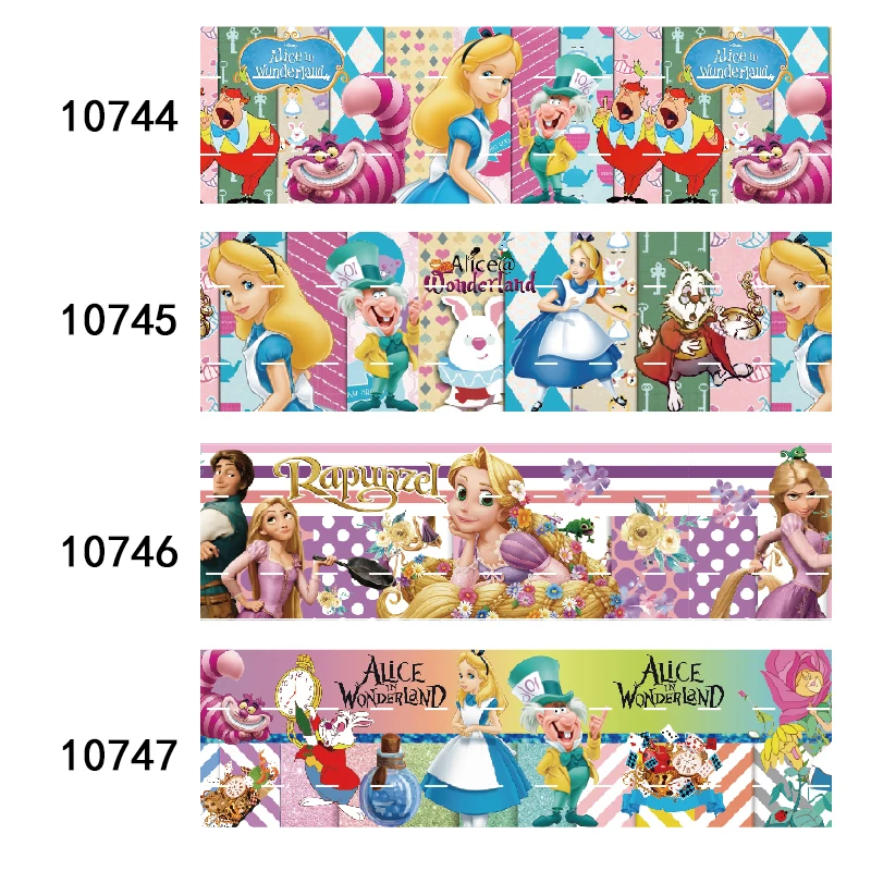 

Печатная корсажная лента «Алиса в стране чудес», 25 мм, 38 мм