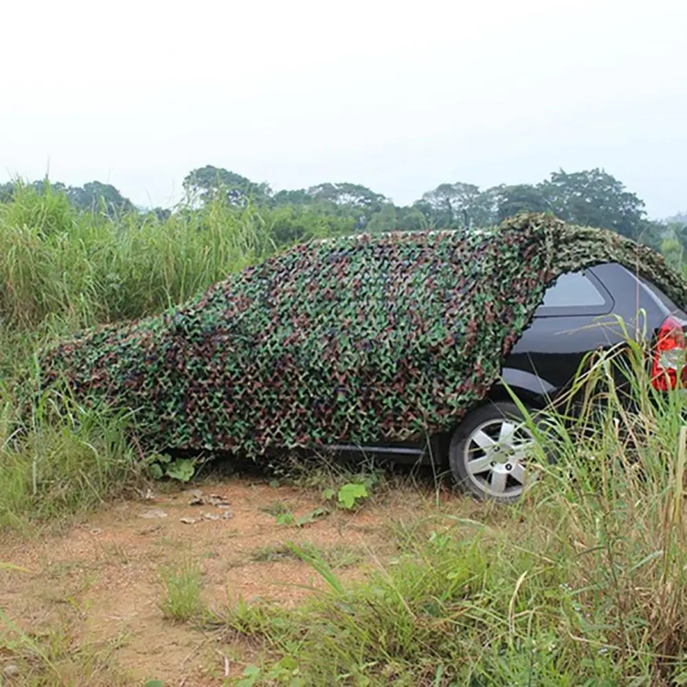 

3x4m/4x5m/3x3m Camping Camo Net Army Woodland Jungle Camouflage Nets Hunting Shooting Shelter Hide Netting Sun Shelter