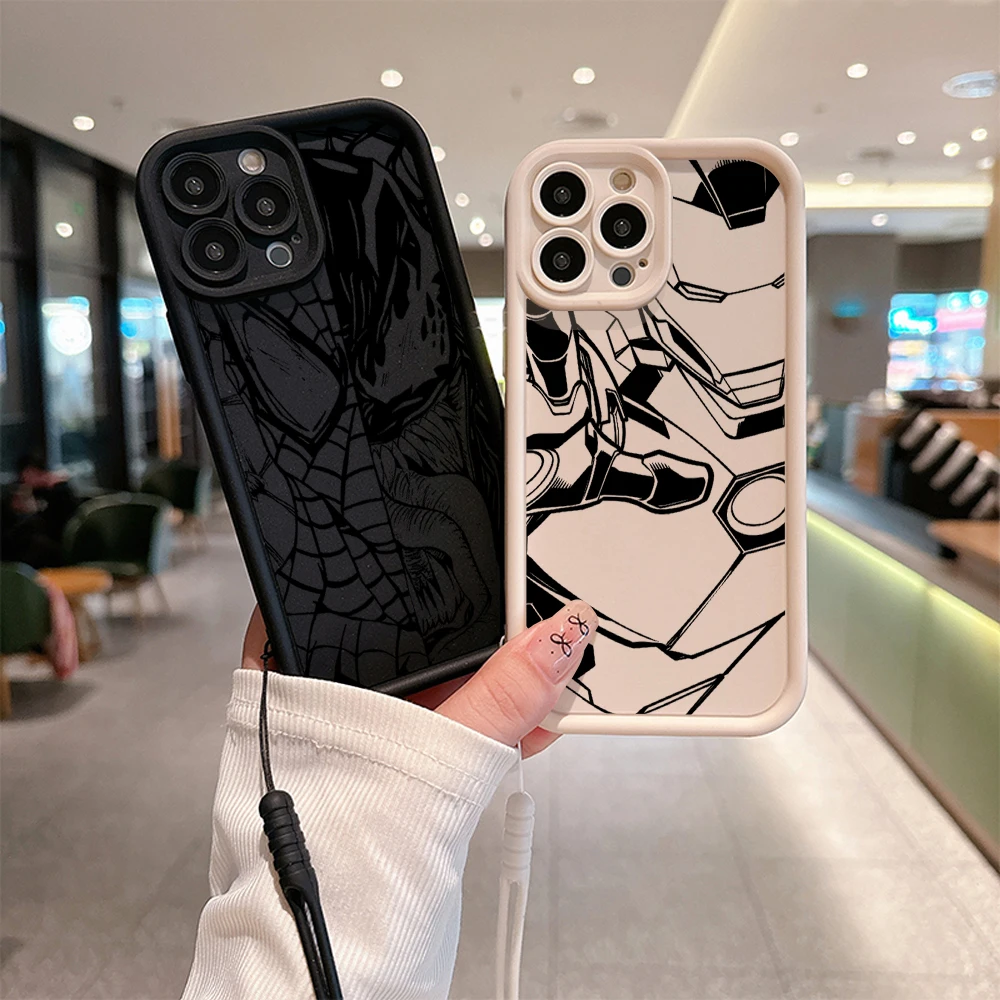 Marvel Человек-паук Железный человек Веном планшетов для OPPO A16 A17 A38 A53 A54 A55 A58 A72 A74 A76 A78