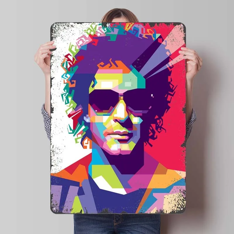 Густаво Адриан Серти рэпер жесть знак музыкальный постер украшение для дома