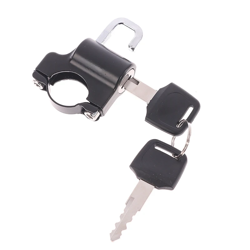 1set Anti-theft Helmet Lock Security For 7/8'' Handlebar Fit Honda Yamaha Kawasaki Suzuki Victory Motorcycle DIrt Bike - купить по
