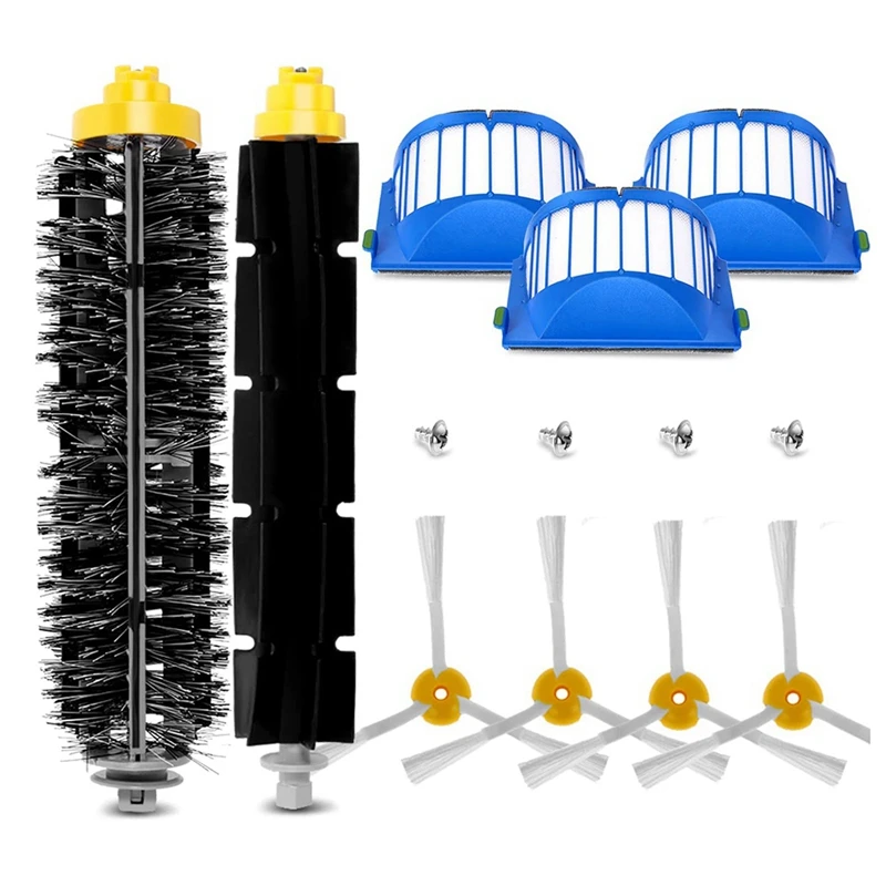 

Replacement Parts Roller Brush Side Brush HEPA Filter Copatible For Irobot Roomba 630 650 760 Vaccum Cleaner Accessories