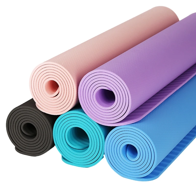 

183x61x0.6cm For Beginner Non-slip Pad Yoga Mat Anti-skid Sports Fitness Mat 6MM Thick Comfort Foam Exercise Pilates Gymnastics