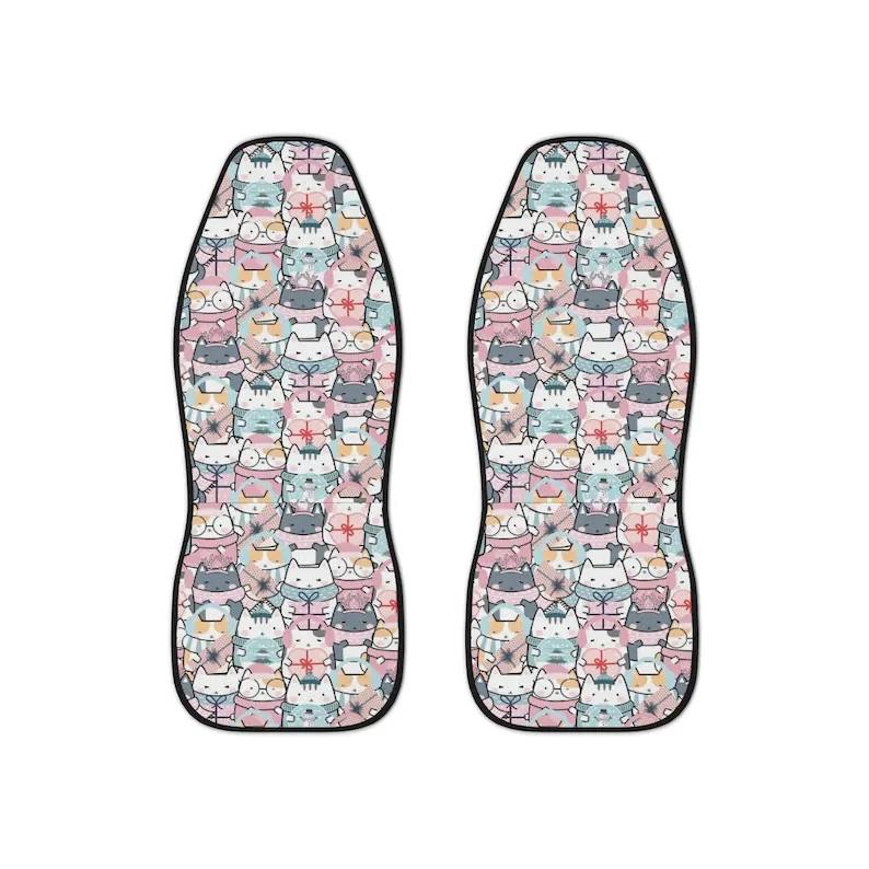

Kawaii Cats Winter Edition Car Seat Cover