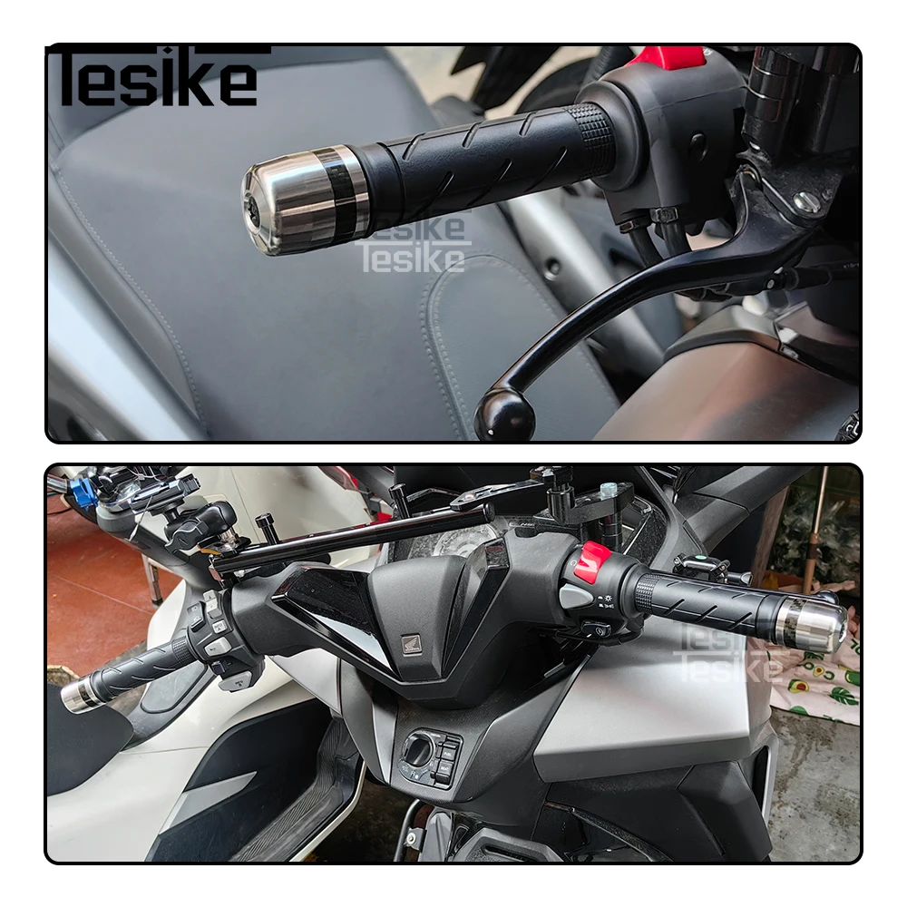 Наконечники руля для мотоциклов Honda PCX150160 CB400XF NSS 350, серебристые, из нержавеющей стали. (art.: 3920dd30b3019) - 3920dd30b3019