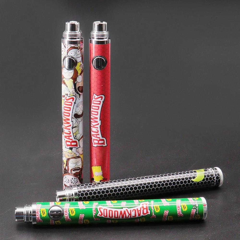 20pcs Backwoods Preheat Twists Battery 1100mah Preheat Bottom Dial Variable Voltage Battery Vape pen for Wax thich Oil Cartridge enlarge