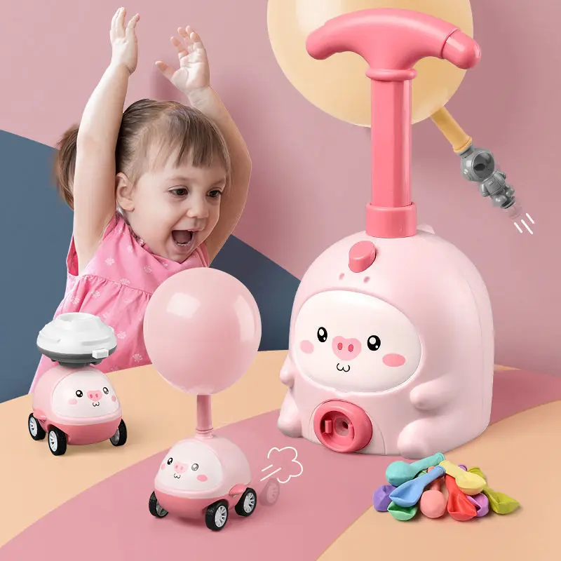 

Новый Мощный воздушный шар два в одном, автомобиль, головоломка, веселые игрушки для детей, инерционная мощность, воздушный шар, пусковая ус...