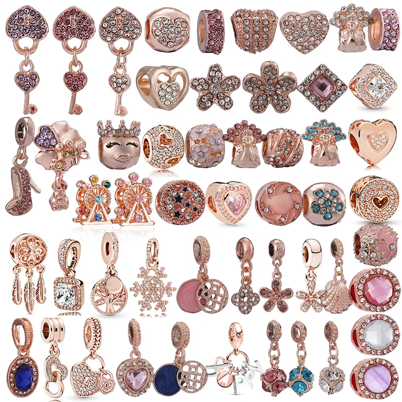 2 шт./лот изысканные женские украшения из розового золота ключ в форме