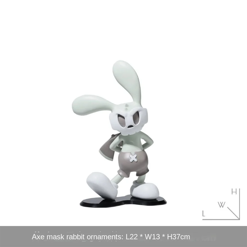 Креативная маска Ax с мультяшным Кроликом украшение для дома из мультфильма