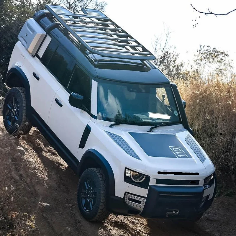 Для Land Rover Defender 110 2020-2023 автомобильная большая матовая черная спортивная наклейка