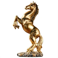 resin statue golden white black horse nordic abstract ornaments for figurines for interior sculpture room home decor