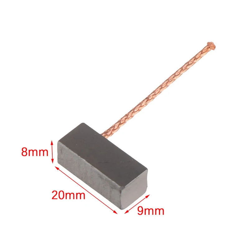 

10pcs Motor Carbon Brush For Automobile Heater Blower Fan Air-blower Replacement Tools 8*9*20mm
