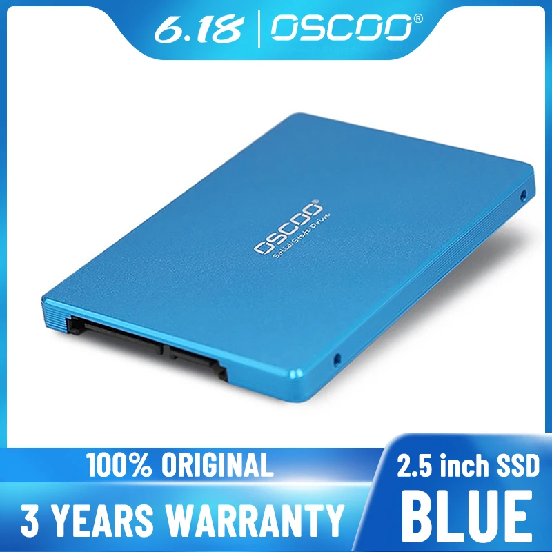 

OSCOO 2.5 SATA3 SSD Hard Disk Original 3D TLC Chips Fast Speed Disco Duro Solido SSD 128GB 256GB 512GB 1TB