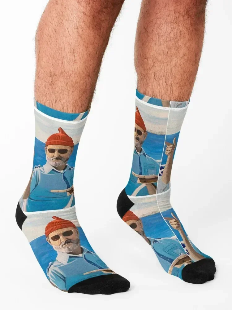 Билл Мюррей The Life Aquatic Носки новогодние снежные носки для девочек Мужские