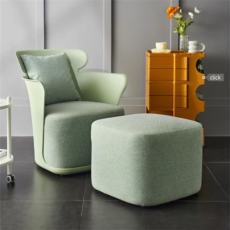 

Minimalist Living Room Sofa Creative Design Lazy Tiger Chair Backrest Comfortable Reception Sofa Home Fabric Relaxation Chair