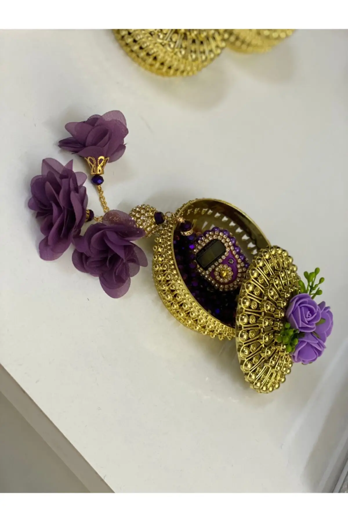 

Kutuda Gift Crystal Rosary And Zikirmatik Purple Other Accessory