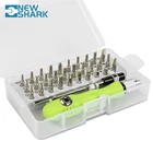 Набор отверток 32 в 1, комплект магнитных прецизионных насадок с храповым механизмом Torx для ремонта телефонов и ноутбуков, нескользящий ручной инструмент