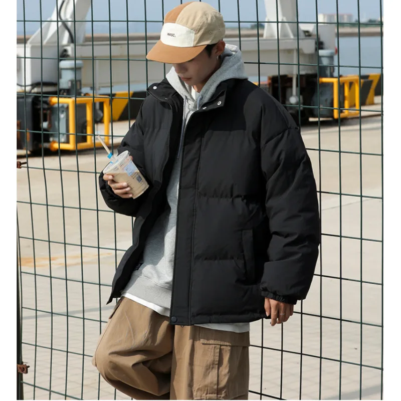 Winter Jacket Men Warm Fashion 6 Colors Casual Thick Down Jacket Men Streetwear Korean Loose Short Coat Mens Parker Clothes