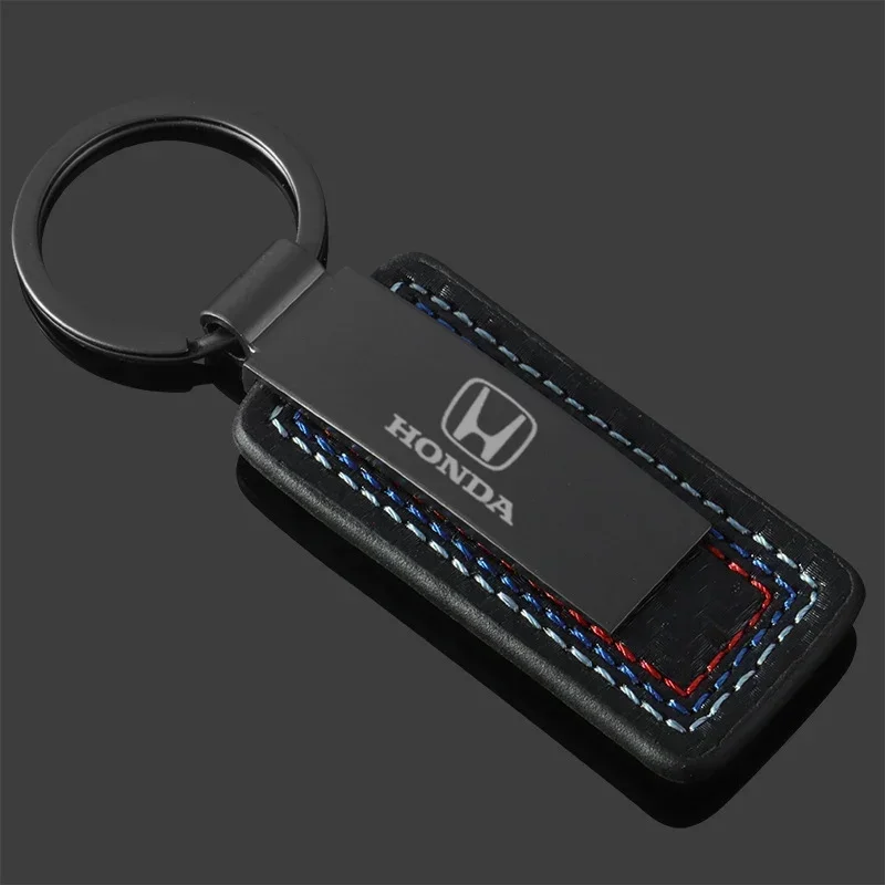 

Брелок с логотипом автомобиля, брелок из углеродного волокна, держатель для ключей для Honda CRV Civic City Odyssey Accord HRV Insight Elysion CRZ Fit Jade