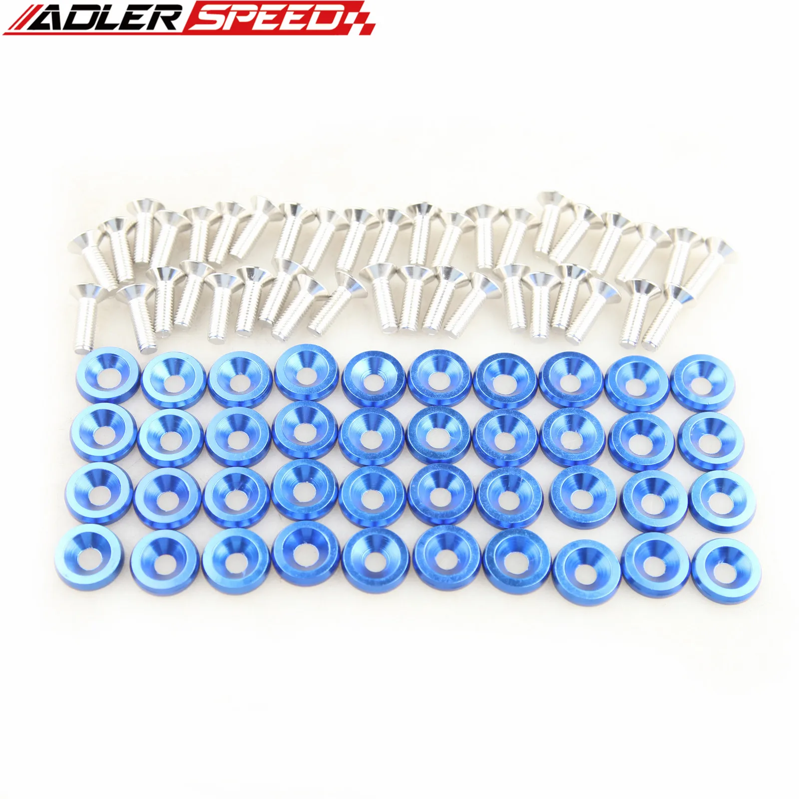 40 шт./компл. шайбы и болты для крыльев бампера алюминиевый комплект M6 JDM крепежные