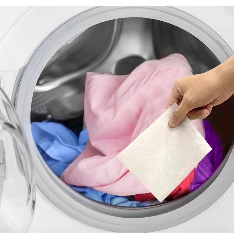 

10pcs Color Absorbing Cloth Fabric Laundry Tablets Anti-color Washing Film Color Absorption Film Anti-String Mixing Color