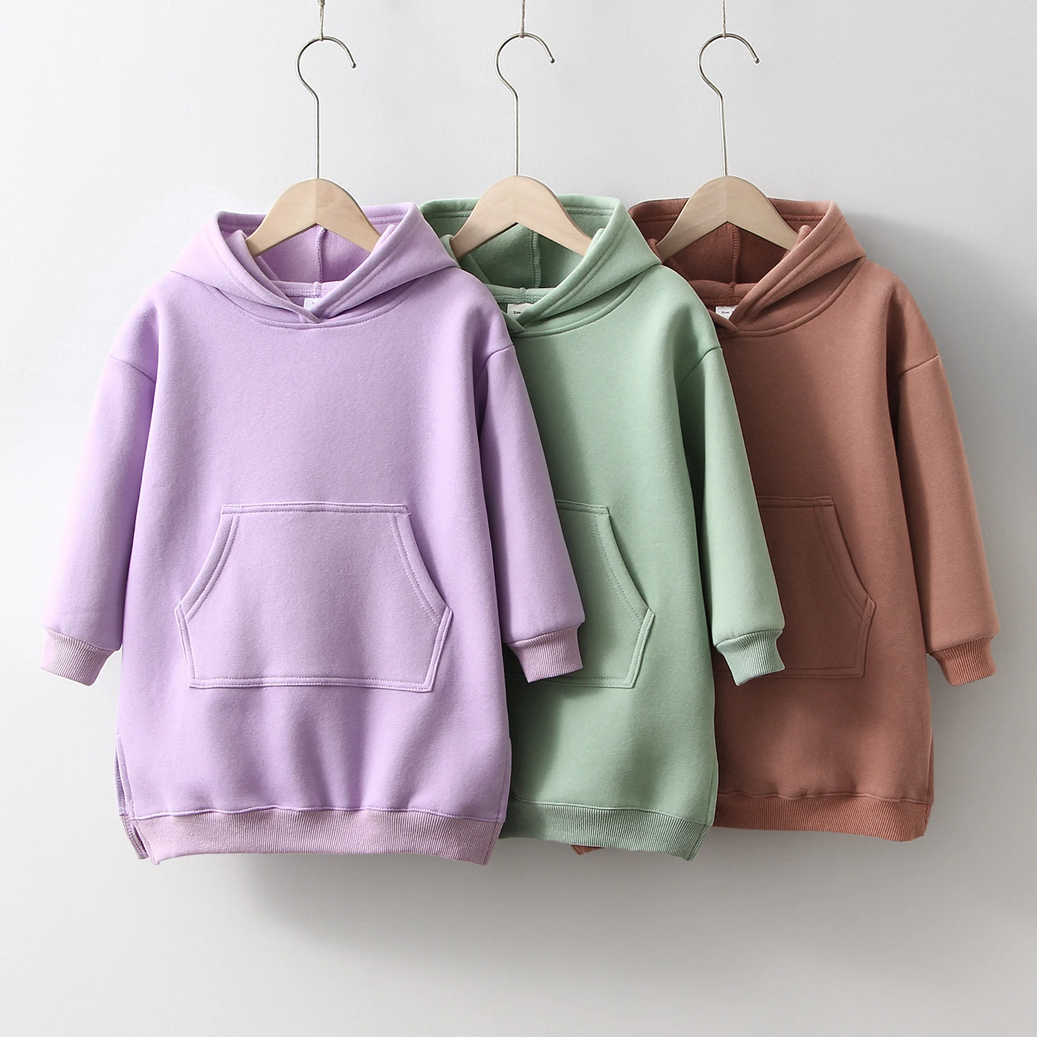 

Autumn Winter Girls Hoodie Warm Dress Girl Long Sleeve Sport Dress infant Baby Girl Cotton Outwear 0-5Y