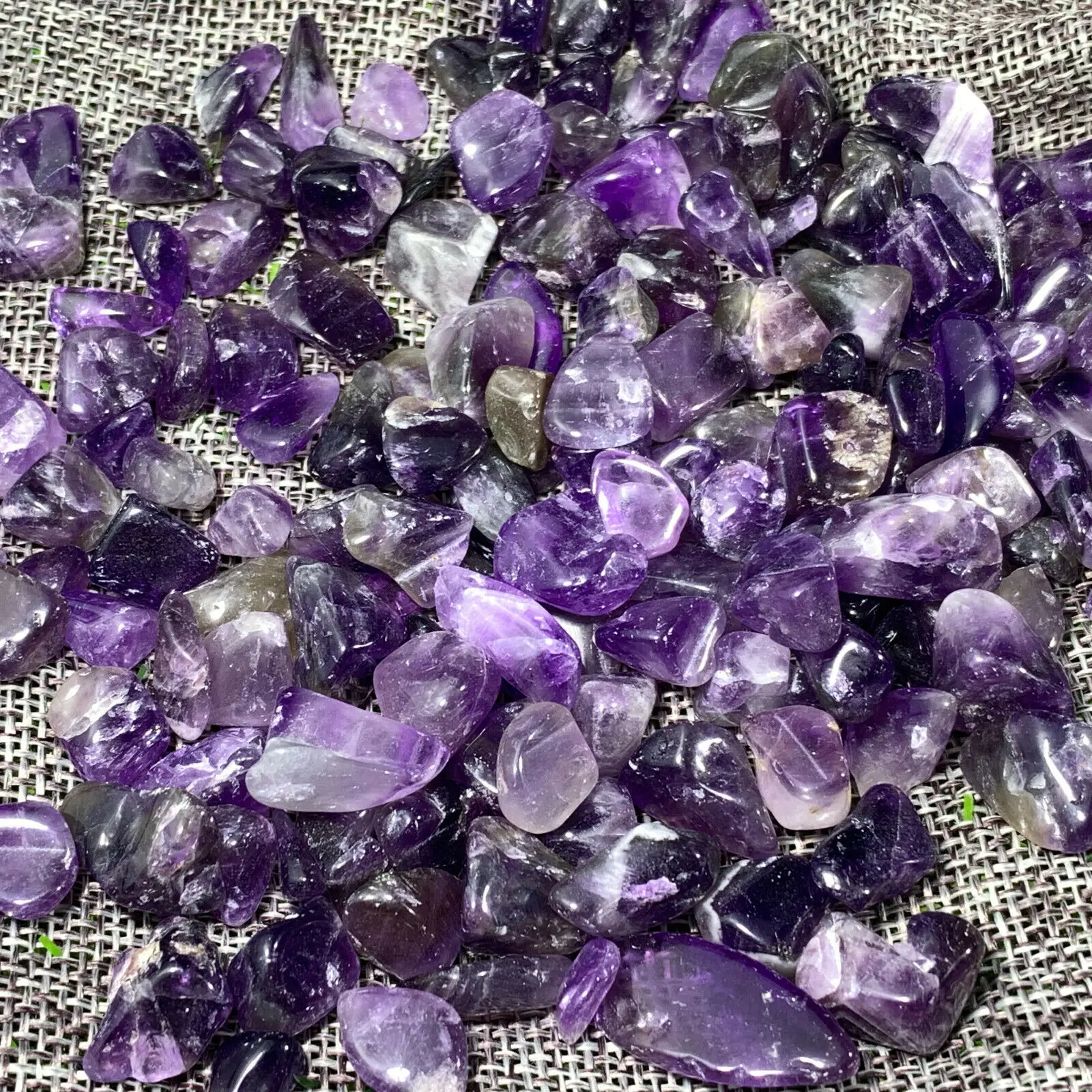 

Crystal gravel Natural Dream Amethyst Quartz Crystal Tumbled Bulk Stones Chips Reiki Healing 100-1000g