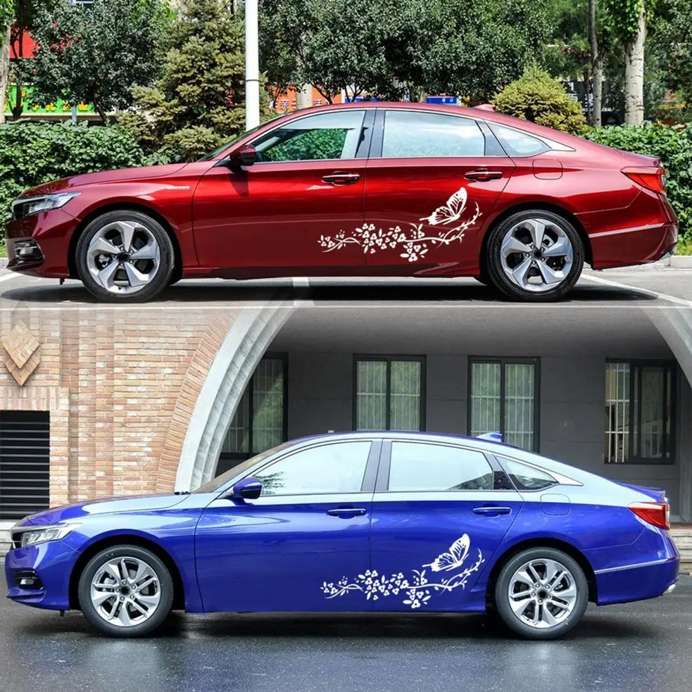 

2Pcs Stylish Car Decal Colorfast Non-shrinking Car Decor Sticker Full Color Print Car Vinyl Sticker
