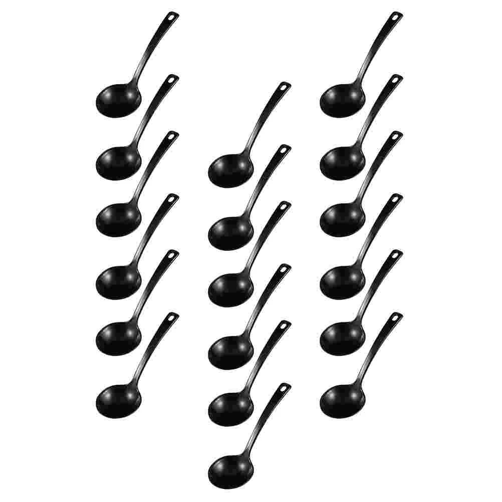 

18pcs Soup Ladle Multi-purpose Spoons Simple Soup Spoon Rice Spoon Take-out Spoons