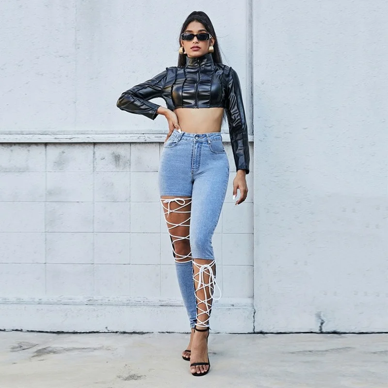 

Женские джинсы, летние рваные винтажные брюки-карандаш с завышенной талией и пуговицами в уличном стиле