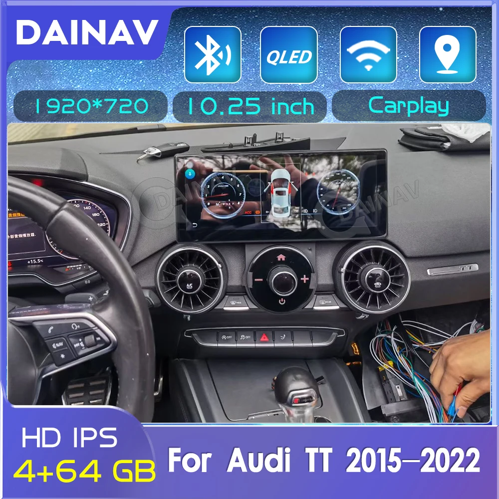 

Автомагнитола PX6 carplay для Audi TT 2015, 2016, 2017, 2018, 2019 -2022, android, стерео, видеоплееры, радио, магнитофон, головное устройство