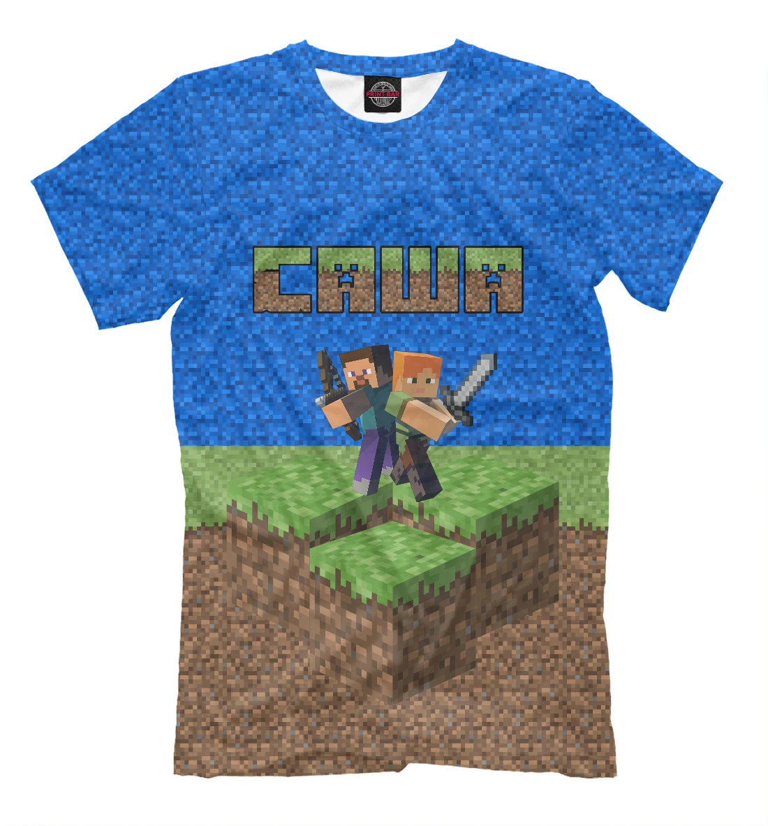 Футболка САША-MINECRAFT Александр | Футболки