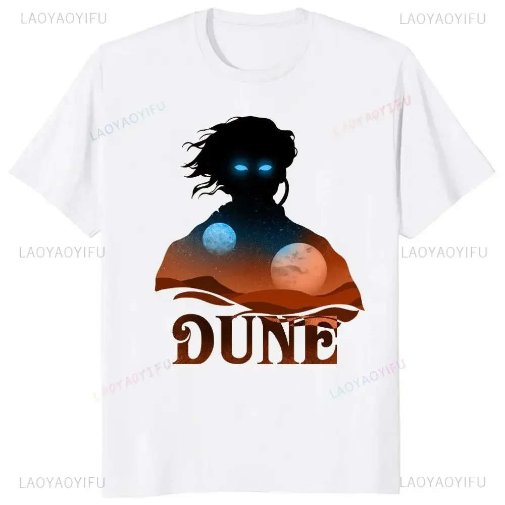 Уличная одежда Винтажная Футболка с принтом фильма Дюна 2 летняя трендовая