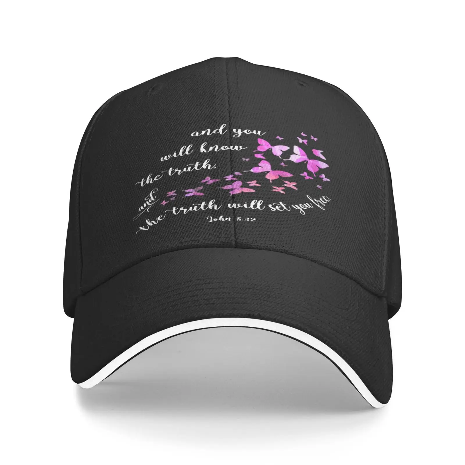 

Christian Bible Verse Butterfly Travel Hats For Men Hats Man Hat Men Man Cap Cap For Men Bonnets For Women Summer Fishing Caps