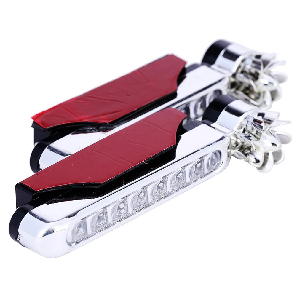 

Пара автомобильных светодиодных дневных ходовых огней, 8 светодиосветодиодный, украшение (синий)