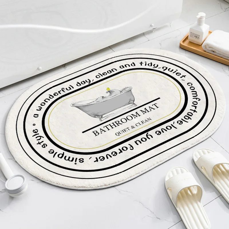 

Extra Soft Plush Bath Floor Mats Microfiber Super Absorbent Rug for Living Room Kitchen Quick Drying Carpets for Entrance Patio