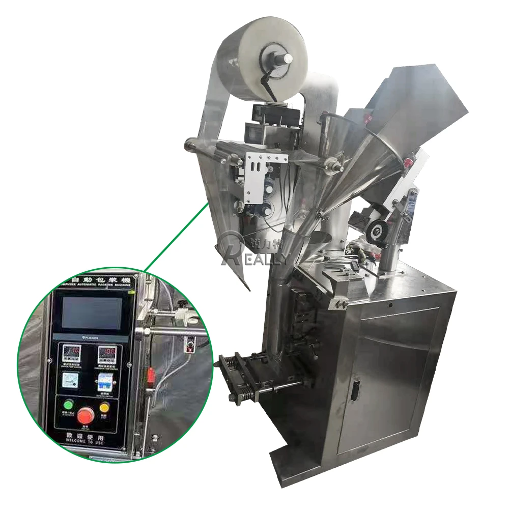 

Multi-function Automatic Fast Coffee Sugar Tea Milk Herbal Powder Liquid Sauce Filling Sealing Packing Machine For Factory