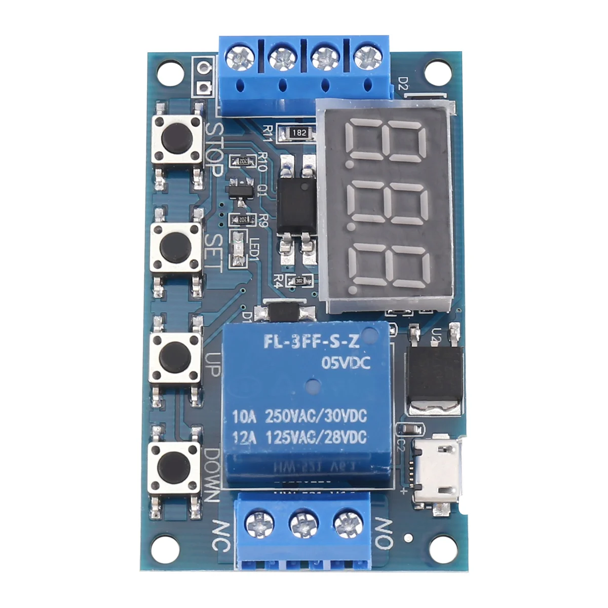 HW-521 цифровая Временная задержка 1 способ реле цикл запуска таймер Переключатель