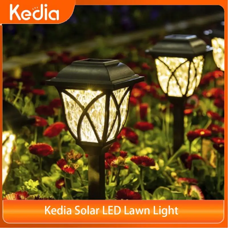 

Kedia Solar LED Lawn Light 1/2PCS Outdoor Waterproof Garden Night Light For Home Yard Garden Decoration Driveway Lawn Lighting