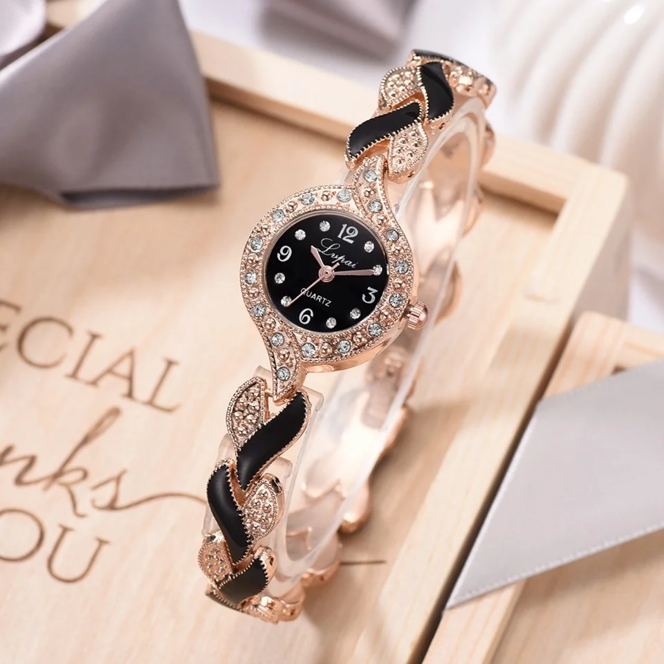 

Brand Lvpai Bracelet Watches Women Luxury New Crystal Dress Wristwatches Clock Women's Fashion Casual Quartz Watch reloj mujer