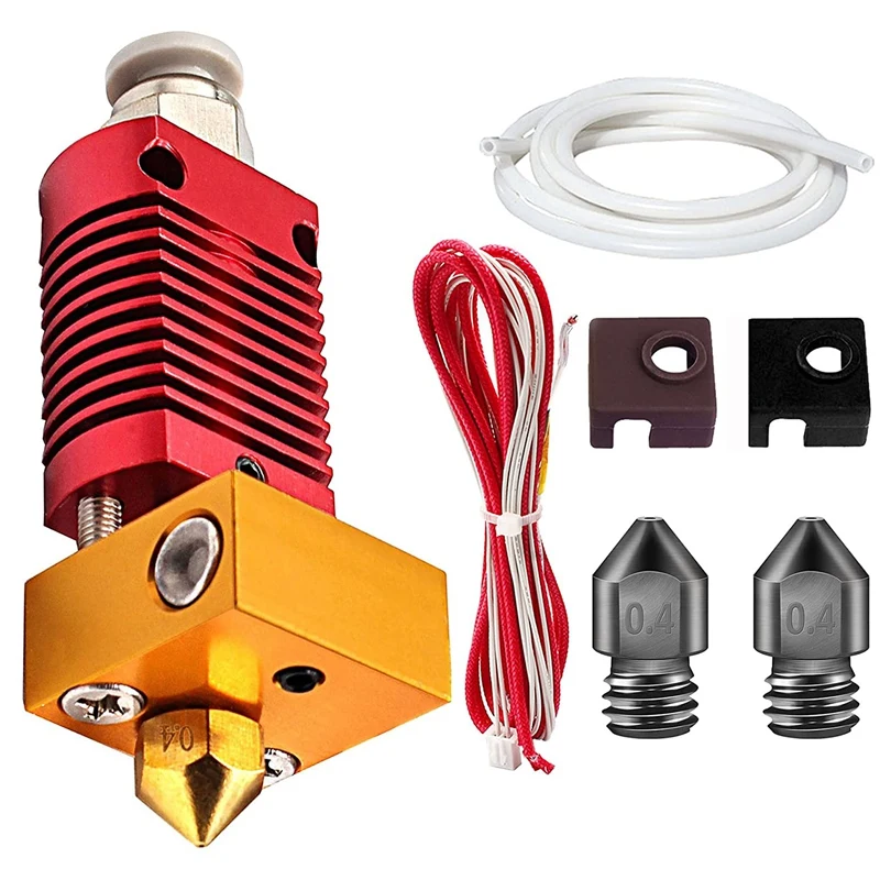 

24V Ender 3 Hotend Upgrade Printing Hotend Kit With MK8 Hardened Steel Nozzles Ender 3 Ends 5 CR10 Printer Hot Cover