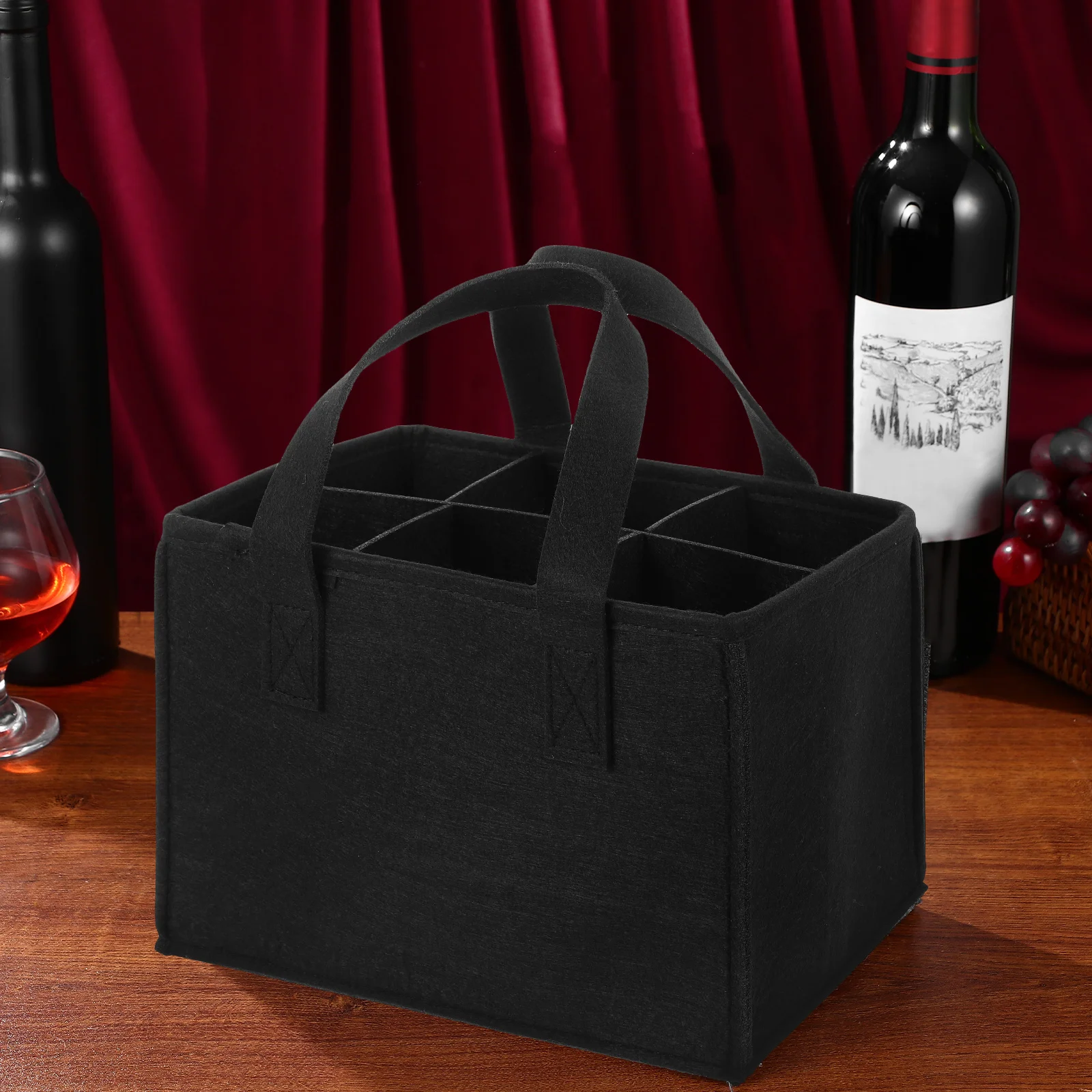 Держатель для бутылки с водой фетровые сумки многоразовые пивные черный