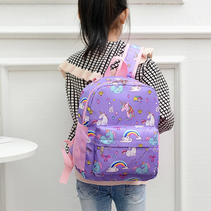 Детский Радужный школьный рюкзак 2022, Детский рюкзак с рисунком единорога, модные водонепроницаемые Рюкзаки для книг