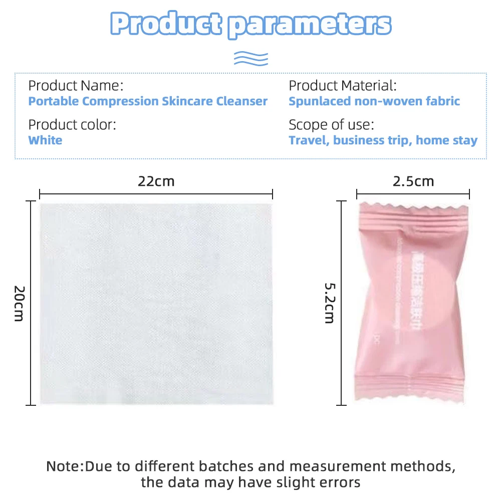 Compressed Towel Disposable Towel Travel Non-woven Face Towel Water Wet Wipe Face Care Tablet Outdoor Moistened Tissues 30/50pcs images - 6