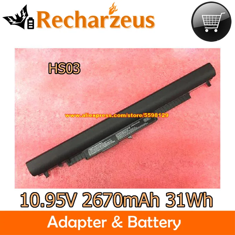 Оригинальный аккумулятор 10,95 в, 2670 мАч, 31Wh, HS03 для Hp Pavilion 14/15/17 серии AF148CA AM514TU AC654TX AY168TX Y027CY X052N