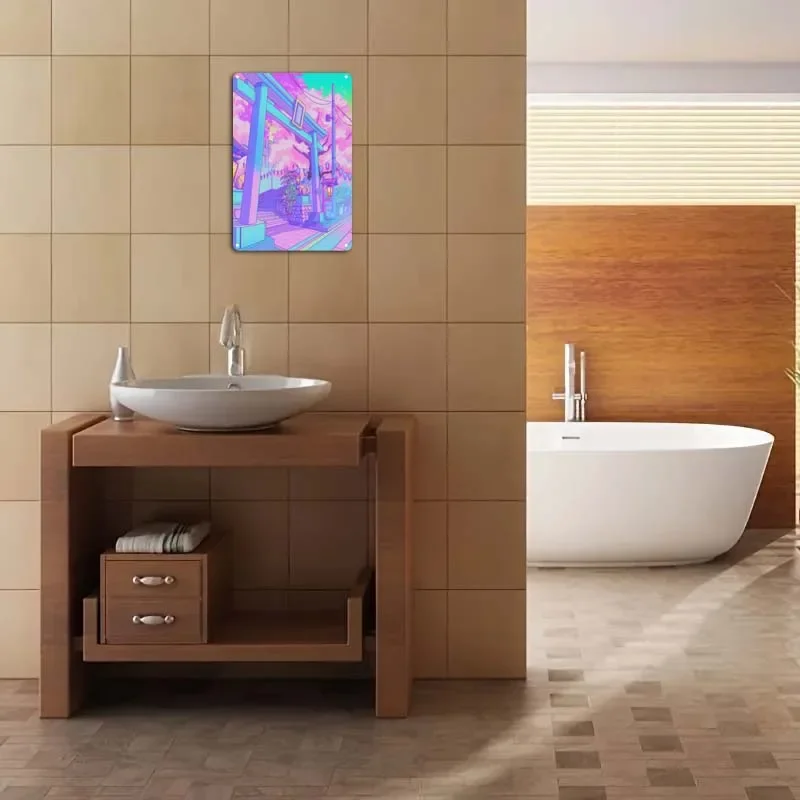 Металлические знаки индивидуальное украшение на стену аниме декор комнаты Inari