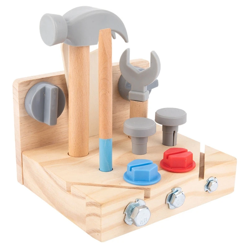 

Kids Nut Disassembly Screw Building Blocks Lifelike Play Toys Brain Training Repair Multifunctional Woodworking Toys