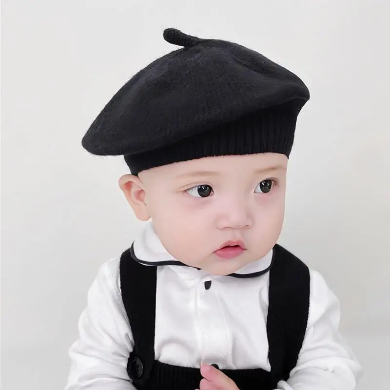 Baby Hat Winter and Autumn Beret Woolen Cap Four Seasons Male Female Newborn Knitted Small Month Old |